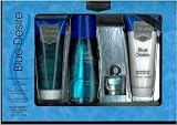 Blue Desire Gift Set 4 Pieces [3.4 Fl. oz. Eau De Parfum Spray +3.4 oz. Gel+.5 oz. Miniature +3.4 oz. Body Lotion] Women