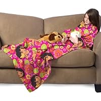 Northwest Company Youth Comfy Throw Blanket with Sleeves, Dora the Explorer Waikiki Design