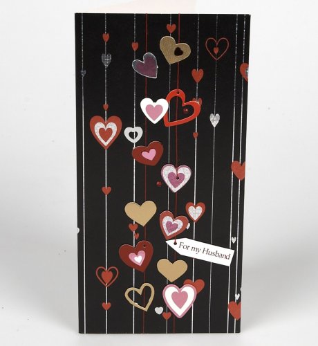 Husband Hearts On A String Handcrafted Valentine Card