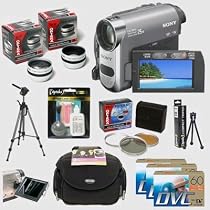Sony DCR-HC48 Mini DV Camcorder + Lenses + Filters + Pro Accessory Kit