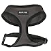 Puppia Soft Dog Harness No Choke Over-The-Head Triple Layered Breathable Mesh Adjustable Chest Belt and Quick-Release Buckle, Brown, Large