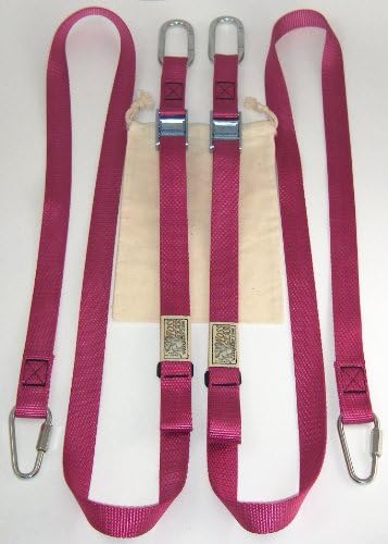 WOSS Gear Rose Swing Strap pair for Door Anchor, 8ft Ceiling Anchor or Outdoor Play Structure, Made in USA