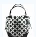 NEW AUTHENTIC COACH PEYTON CANVAS OP ART TOTE (BW/Black)