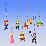 519Z0LotMQL. SL160  Super Mario Bros Mario Party 4 Clip On/Keychain Figure Set Of 7