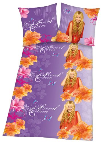 Herding 466379050412 Bettw&auml;sche Disneys Hannah Montana, 80 x 80 + 135 x 200 cm, Biber