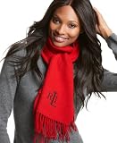 Lauren by Ralph Lauren Monogram Lambswool Scarf