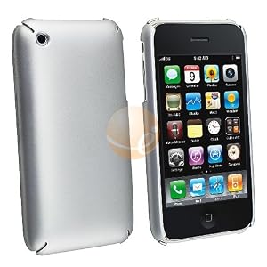 Snap on Silver Case for Apple iPhone 3G