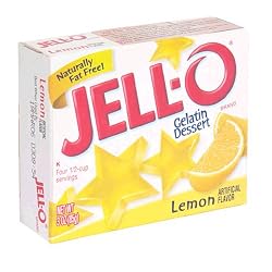 Jell-O Gelatin Dessert, Lemon, 3-Ounce Boxes (Pack of 24)