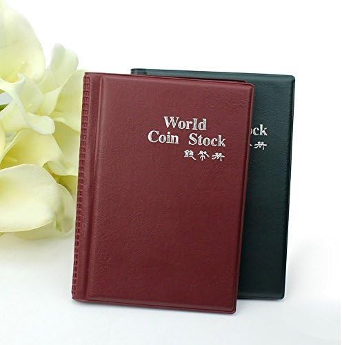 Topunion Pocket 120 Coin Collection Book Coin Holders Collection Storage Album Book Color Random