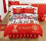 Click for more about Zap Manchester United Champions of Europe Duvet Set, Double - ZAP LTD.