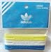 Sporting Goods : Adidas Wrist Stripes Stylized Baller Bands Yellow / White / Blue