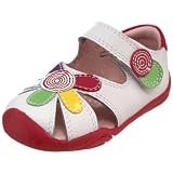 pediped Grip-N-Go Daisy Sandal (Toddler),White Multi,21 EU (5.5 M US Toddler)