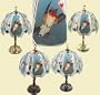 Red Throated Hummingbird Touch Lamp ET-HC3 Select Base Finish: Polished Brass