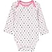 Wan-A-Beez 4 Pack Baby Girls' and Boys' Long Sleeve Bodysuits (18 Months, Cupcake Print)