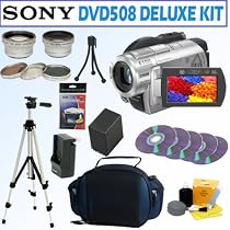 Sony DCR-DVD508 6MP DVD Handycam Camcorder + Deluxe Accessory Kit