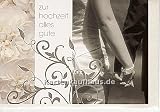Hochzeitskarte Silberne Ranken
