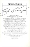 S&auml;mtliche Werke, 18 Bde - u - 4 Supplement-Bde., Bd.14: Ad hoc (Zweite Abteilung - Essays VIII) - Ernst J&uuml;nger
