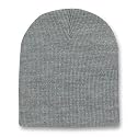 Solid Winter Short Beanies (Comes In Many Different Colors), Heather Grey