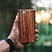 NeWisdom iPhone 8 Case Wood iPhone 7 Case Shockproof Ultimate Protection Reinforced Corners Genuine Wooden Design Case for Apple iPhone 8 iPhone7 – Sandalwood