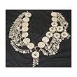 Belt, Nickel Brass Coins Bells Beads 32"