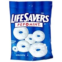 LifeSavers Pep-O-Mint Candy Hard Candy, 12 - 6.25-Ounce Bags