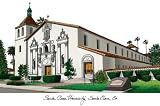 Santa Clara Broncos Unframed Lithograph - B0009VCVLG