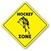 HOCKEY ZONE - Sign - new caution puck stick player gift