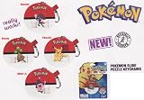 Pokemon Slide Puzzle Keychains: Bonsly, Weavile, Pikachu, and Mime Jr.(Set of 4)