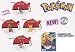Pokemon Slide Puzzle Keychains: Bonsly, Weavile, Pikachu, and Mime Jr.(Set of 4)