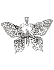 Clevereves 14K White Gold Pendant Butterfly Themed 16.2 - Gram(s)