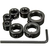 熱い販売7 ピース ドリル チャック奥行き停止首輪&六角レンチ用ビット一貫し た掘削