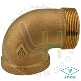 NUSET 1 Brass or Bronze Street Elbow - 90 Degrees (U92-25)