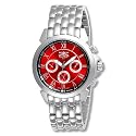 Invicta Men's II Collection Silver-Tone Red Dial Watch #4242