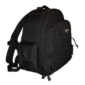 GEM Professional Camera Case / Backpack with Waterproof Cover for Canon EOS SLR Models, 1100D, 1000D, 600D, 550D, 500D, 450D, 60D, 50D, 40D, 7D, 5D, 5D Mark II