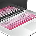 Litop&reg; Pink Gradient Series Silicone Keyboard Cover Keyboard Skin for All MacBook Air 13", MacBook Pro with Retina Display 13"15" 17" Macbook 13" Unibody (Pink Gradient)