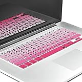 Litop&reg; Pink Gradient Series Silicone Keyboard Cover Keyboard Skin for All MacBook Air 13", MacBook Pro with Retina Display 13"15" 17" Macbook 13" Unibody (Pink Gradient)