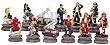 Firemen Theme Hand-Painted Chessmen
