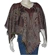 Girls Poncho Wool Dress in Jacquard Design 40 " x 40 " (pnch286)