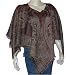 Girls Poncho Wool Dress in Jacquard Design 40 " x 40 " (pnch286)