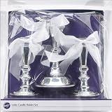 Silver Unity Candle Holder