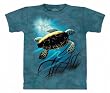 Green Sea Turtle T-shirt 100% Cotton Short Sleeve Shirt in Youth Sizes