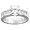 Personalized Sterling Silver Round CZ Engraved Engagement Ring - 9