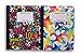 Trendy Patterned Wide Ruled 100 Sheets Composition Notebooks - (Pack of 2)