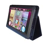 Amazon Kindle Fire 7-Inch Tablet Custom Fit Portfolio Leather Case Cover with Built In Stand- Black