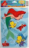 The Little Mermaid Static Cling Window Decorations - Ariel, Flounder, Scuttle