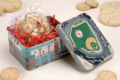 Fenway Park Stadium Tin with Baseball Cookies