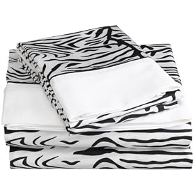 Regal 300 Thread-Count Zebra Print Sheet Set