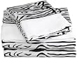 Regal 300 Thread-Count Zebra Print Twin Sheet Set, Black/White