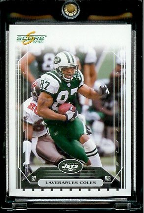 2006 Score Factory Set Single Card # 190 Laveranues Coles - New York Jets - NFL Football Cards