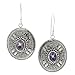 Amethyst Gemstone Medallion Sterling Silver Bali title=